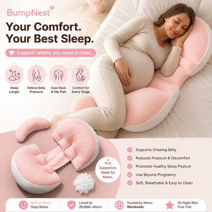 BumpNest™ Pregnancy Belly Support Pillow